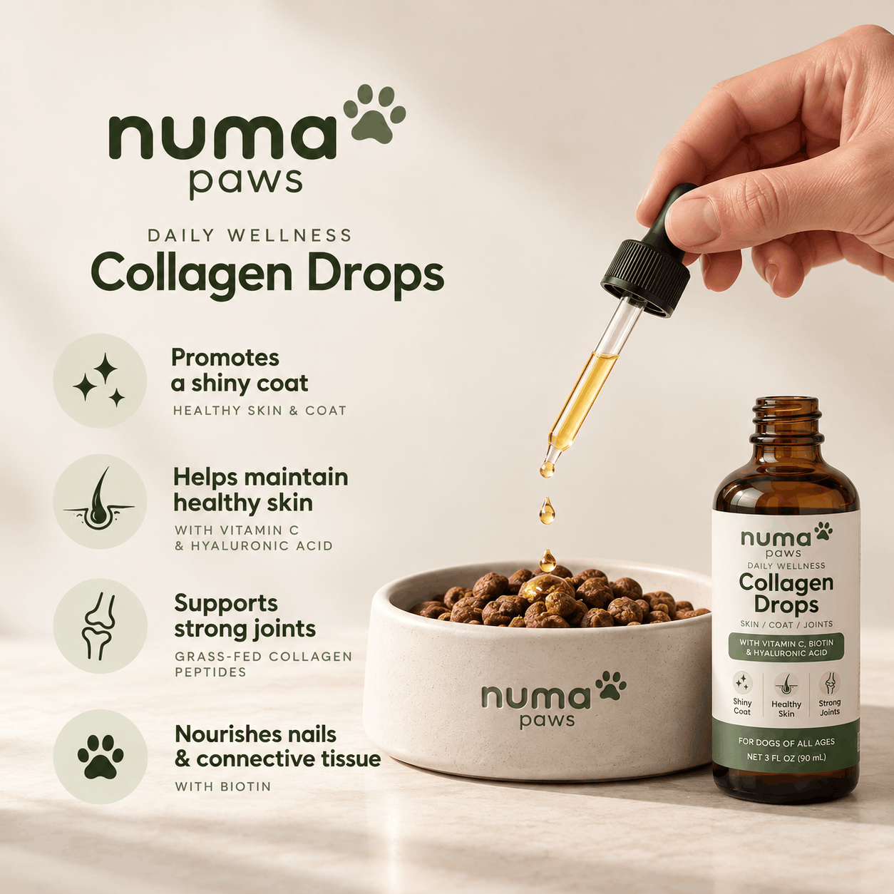Numa Paws — Daily Collagen Drops